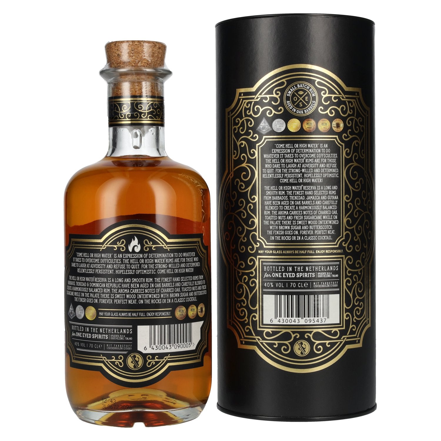 Come Hell or High Water RESERVA Rum 40% Vol. 0,7l in Geschenkbox