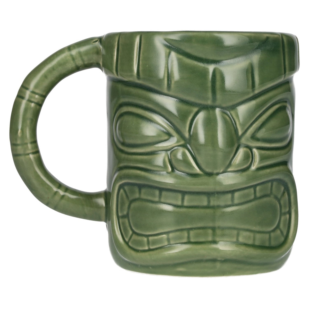 Ceramic Tiki Mug with Handle, 0.45 litres