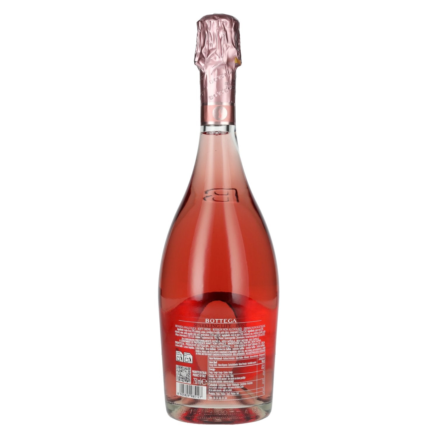 Bottega Sparkling Life Rosé alcoholvrij 0.75l