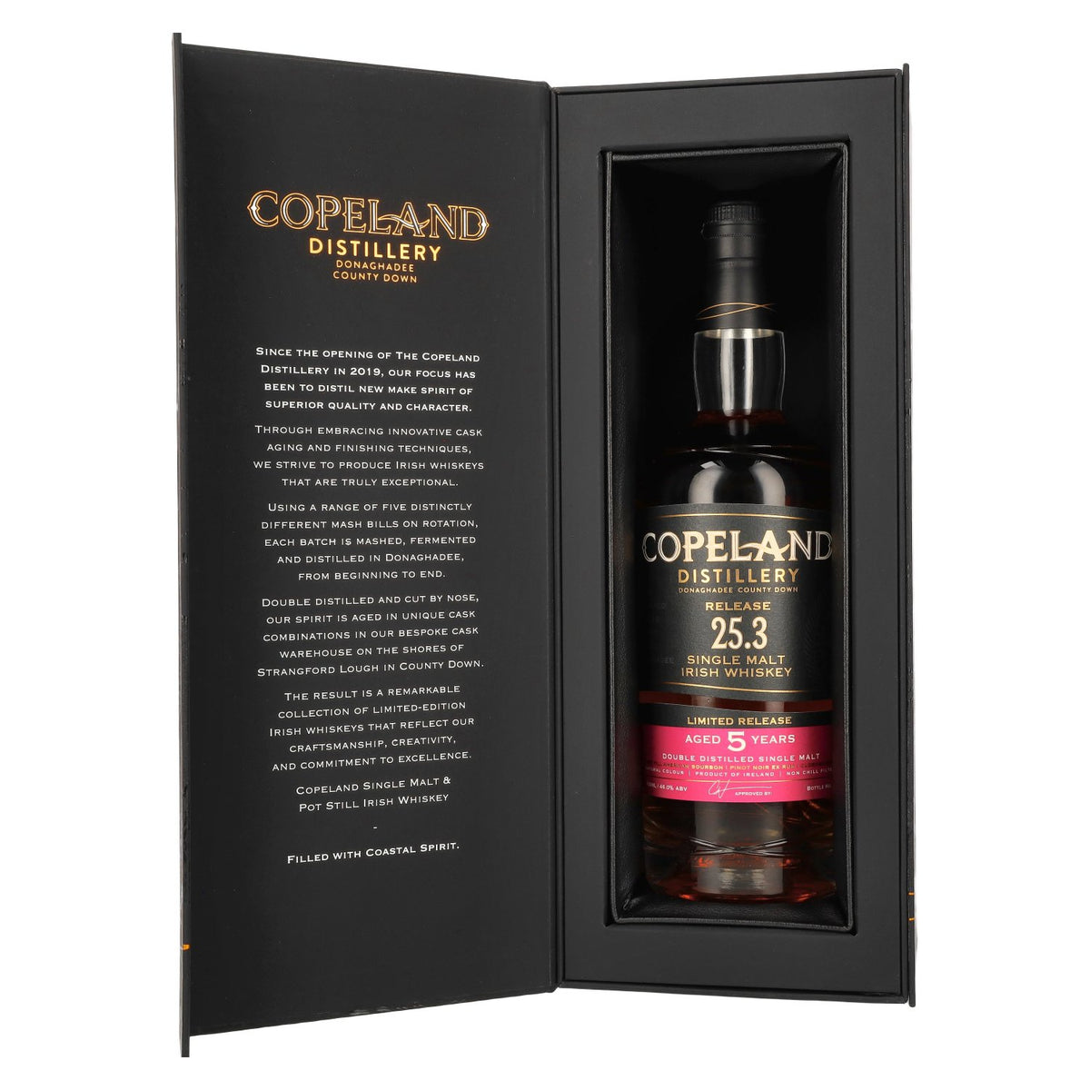 Copeland Distillery 5-Year-Old Single Malt Irish Whiskey Limited Release 25.3 46% ABV 0.7l in a gift box