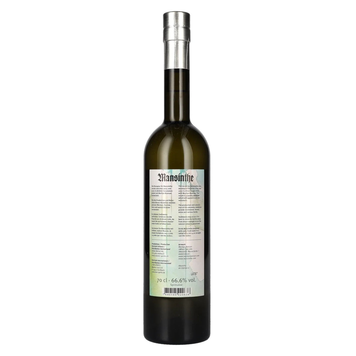 Mansinthe Absinthe 66,6 % vol. 0,7 l