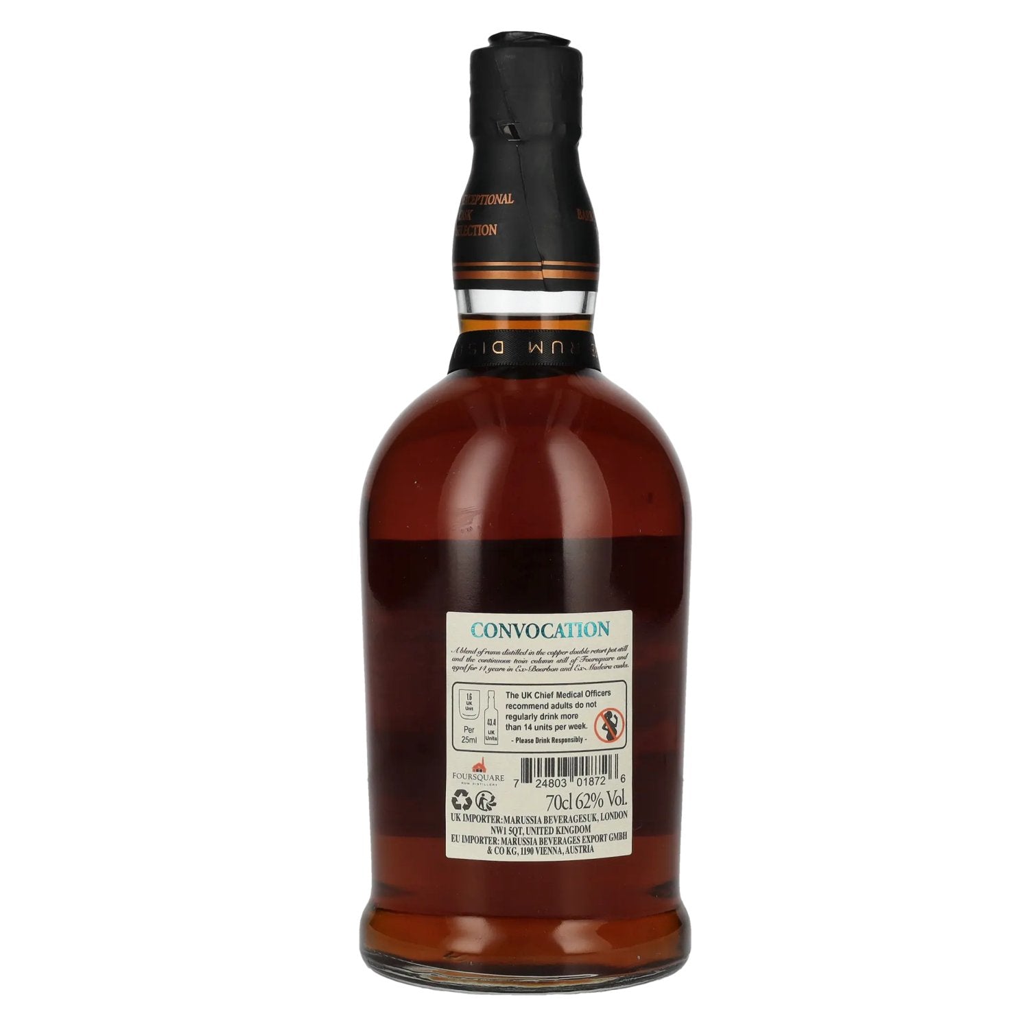 Foursquare 14 Years Old CONVOCATION Single Blended Rum 62% Vol. 0,7l