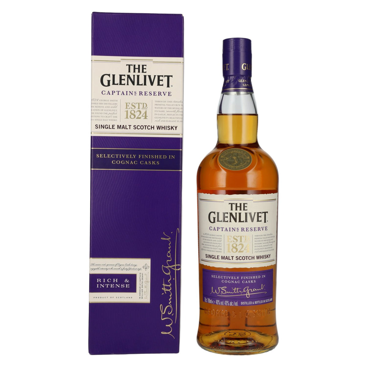 The Glenlivet CAPTAINS RESERVE Single Malt Scotch Whisky 40% vol. 0.7l in a gift box