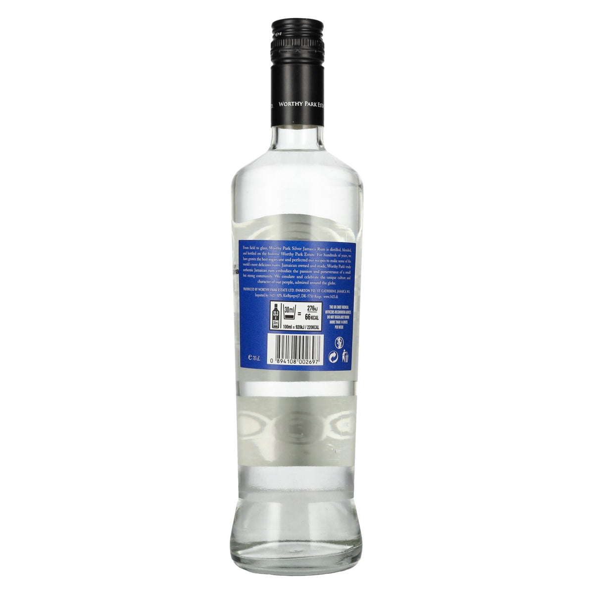 Rum-Bar Worthy Park Estate SILVER 100% Copper Pot Jamaica Rum 40% ABV 0.7l
