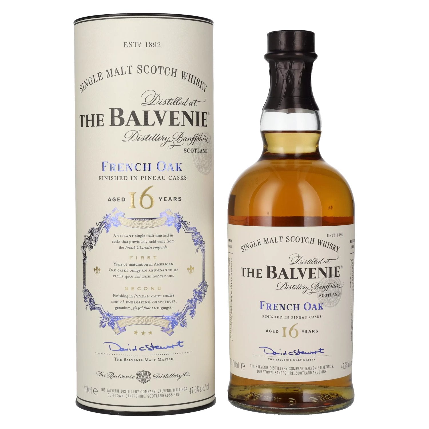 The Balvenie 16 Years Old Frans eiken 47,6% Vol. 0,7l in geschenkverpakking