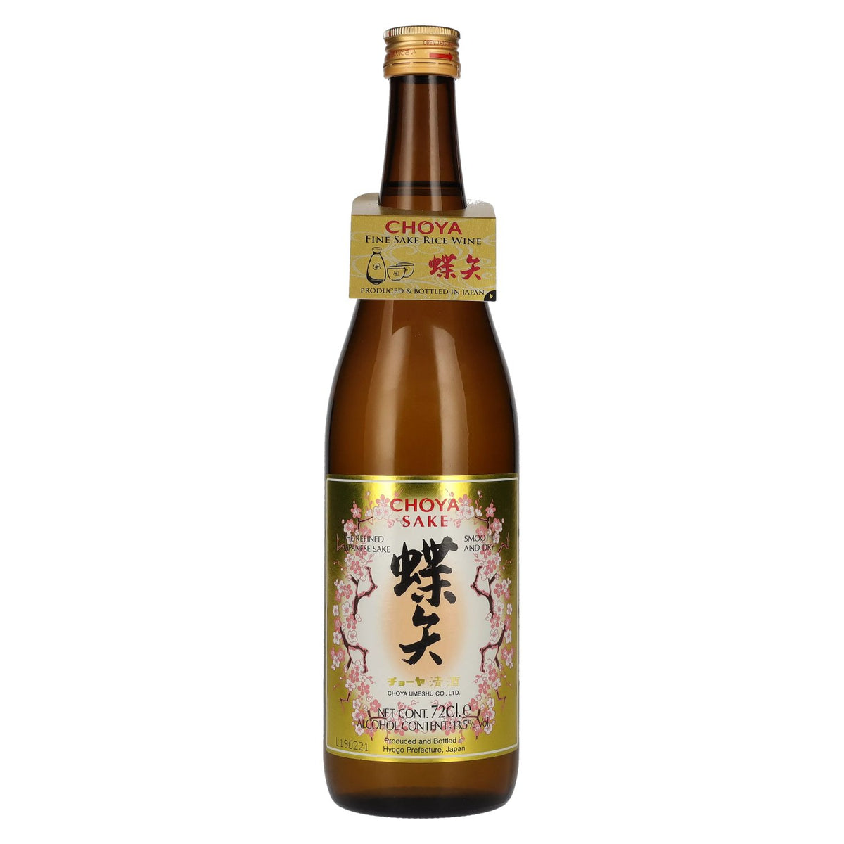 Choya Sake: The Refined Japanese Sake 13.5% ABV 0.72 l