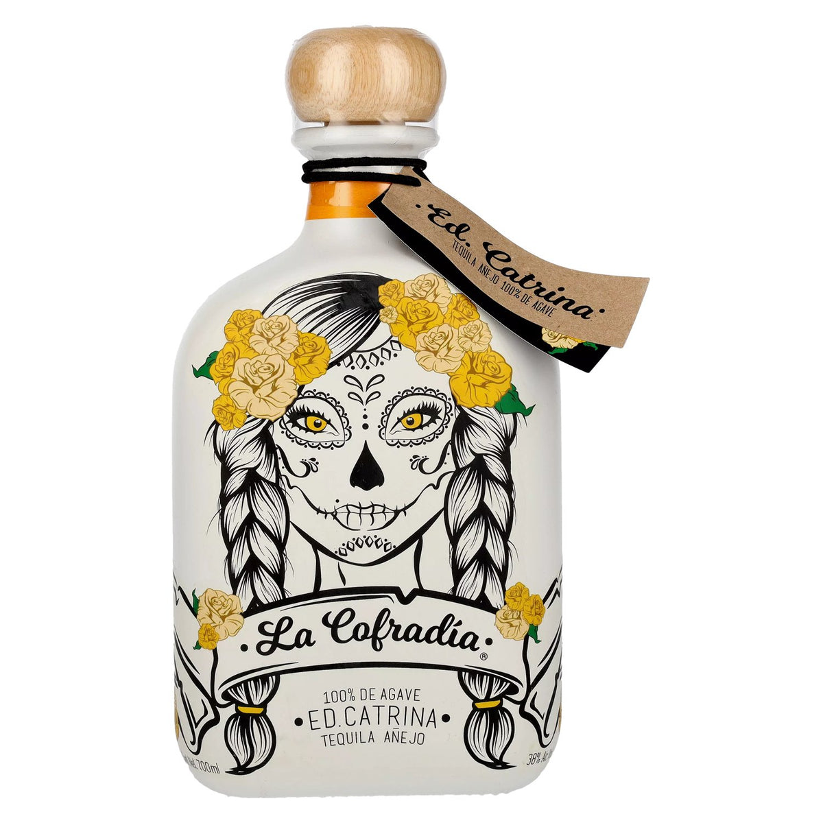La Cofradia ED. CATRINA Tequila Añejo 100% agave 38% vol. 0,7 l