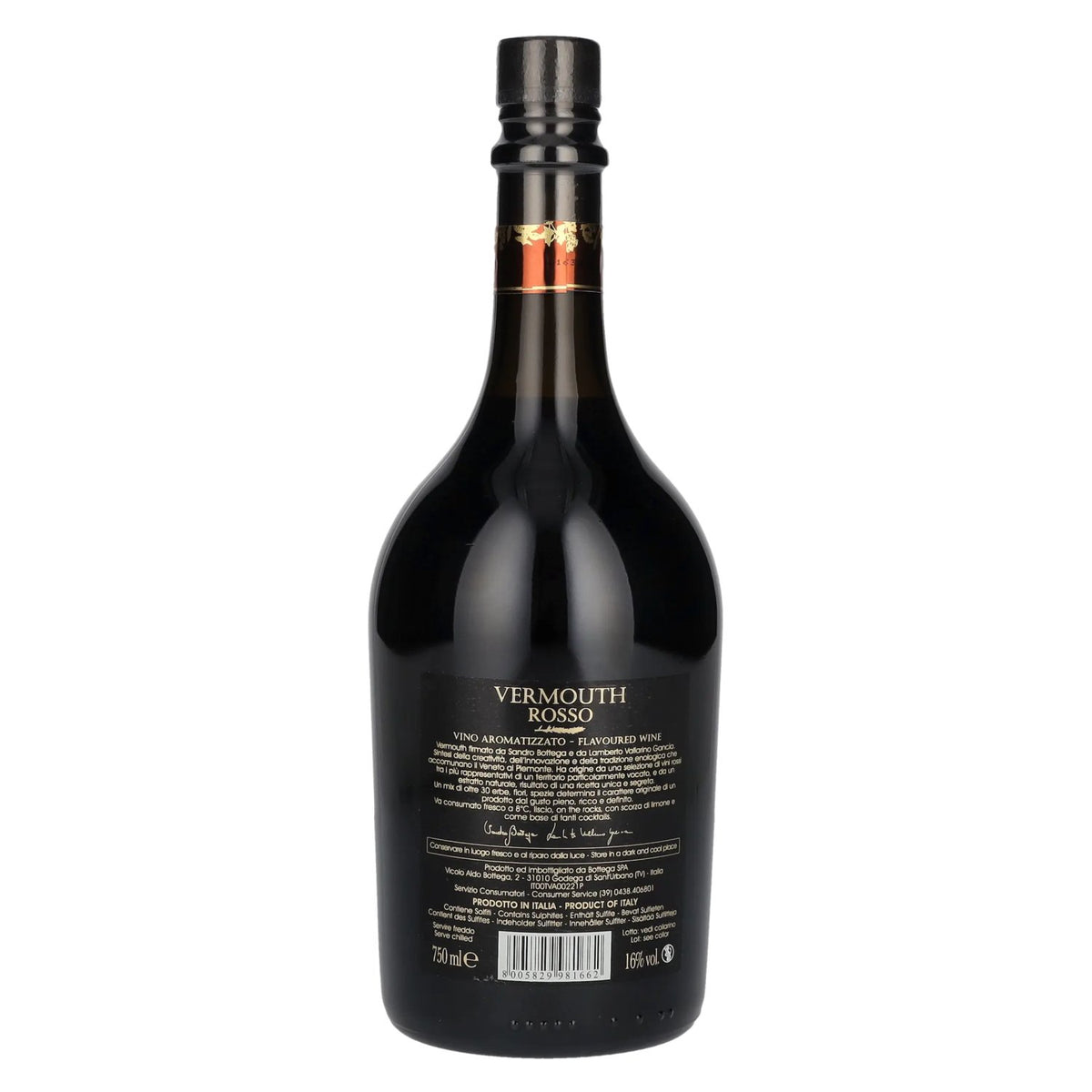 Vermouth Bottega ROSSO 16 % vol. 0,75 l