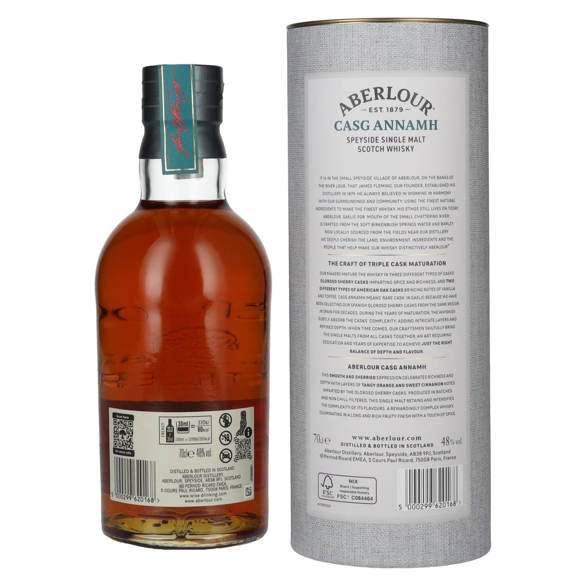 Aberlour CASG ANNAMH, lot n° 011, 48 % vol., 0,7 l, dans un coffret cadeau