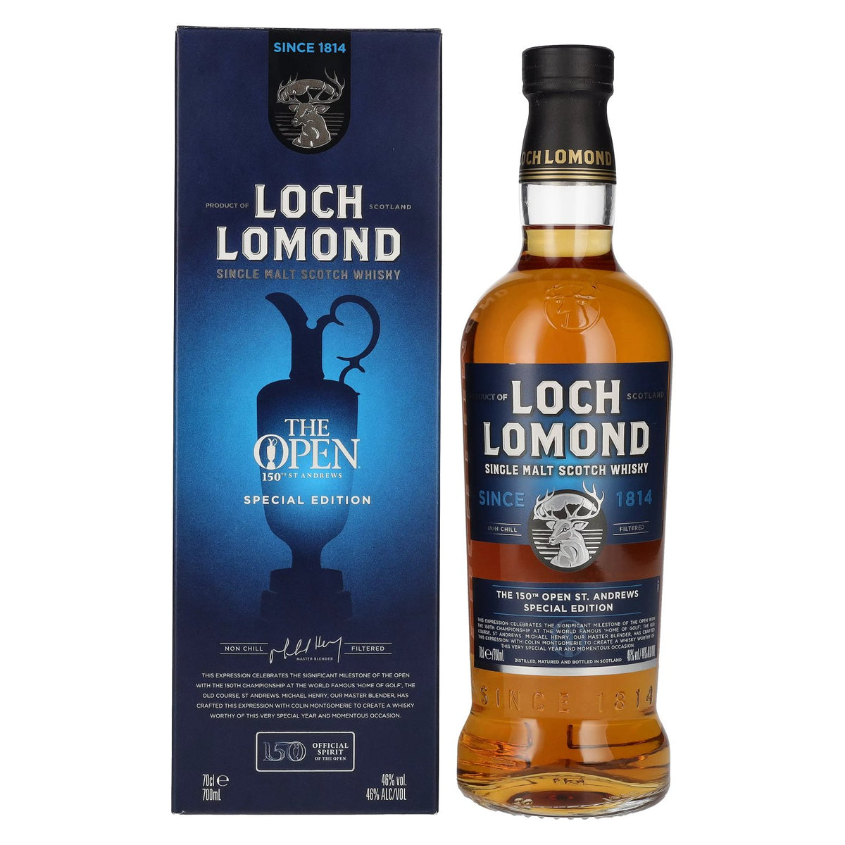 Loch Lomond THE OPEN 150th St Andrews Special Edition 2022 46% ABV 0.7l in a gift box