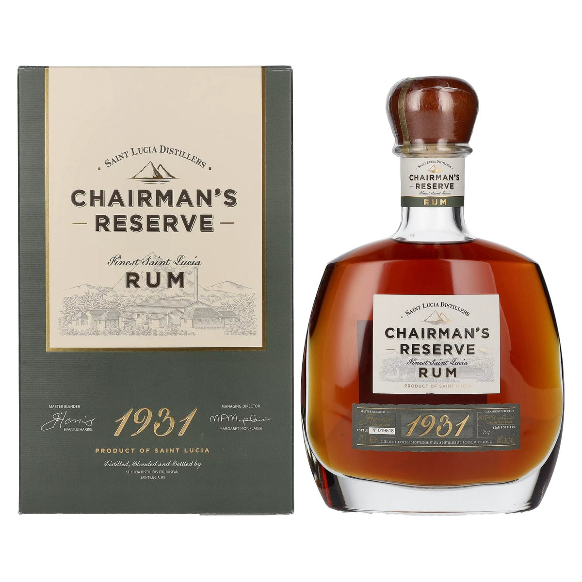 Chairman's Reserve 1931 Finest St Lucia Rum 46% vol. 0.7 l in a gift box