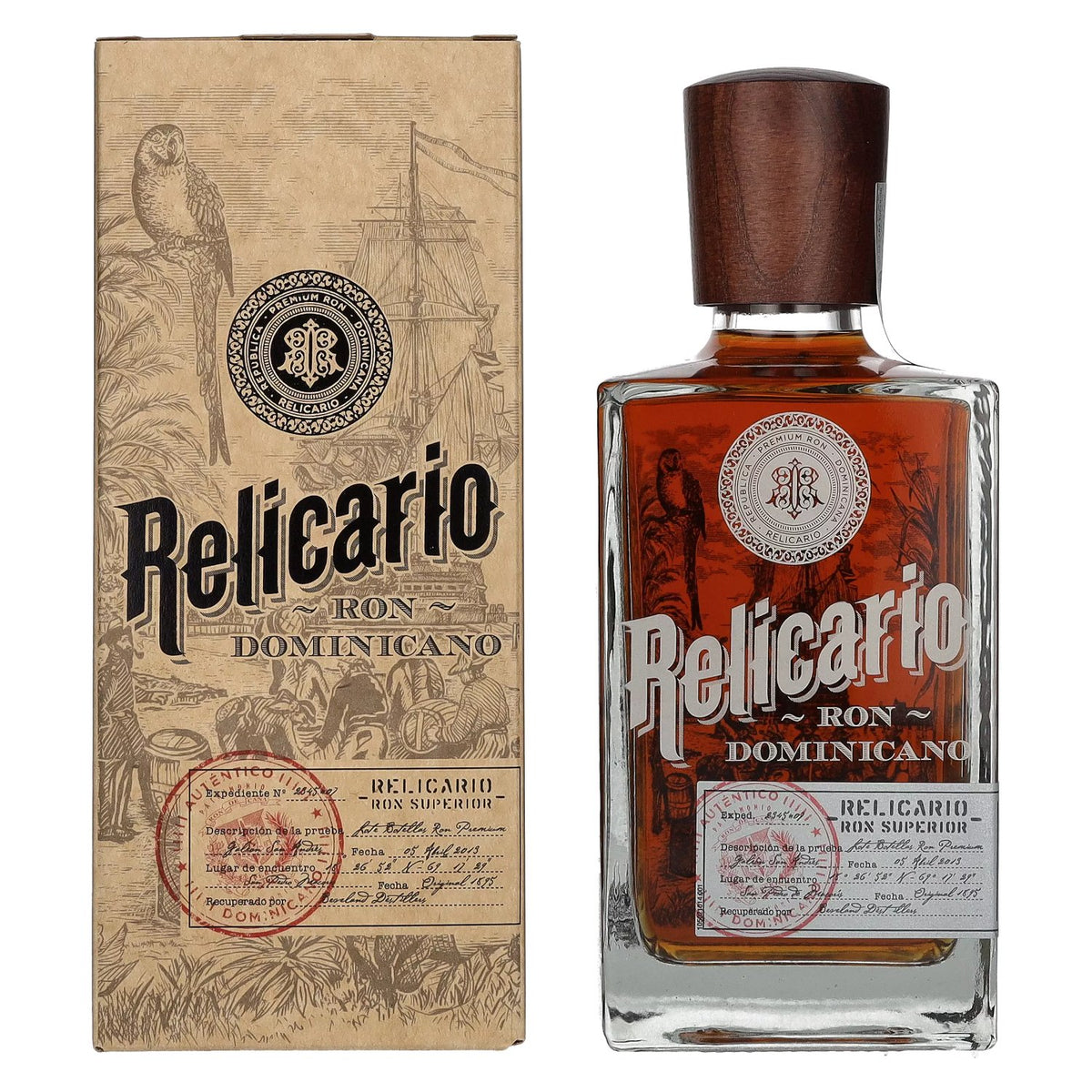 Relicario Ron Dominicano Superior 40% vol. 0,7 l in geschenkverpakking