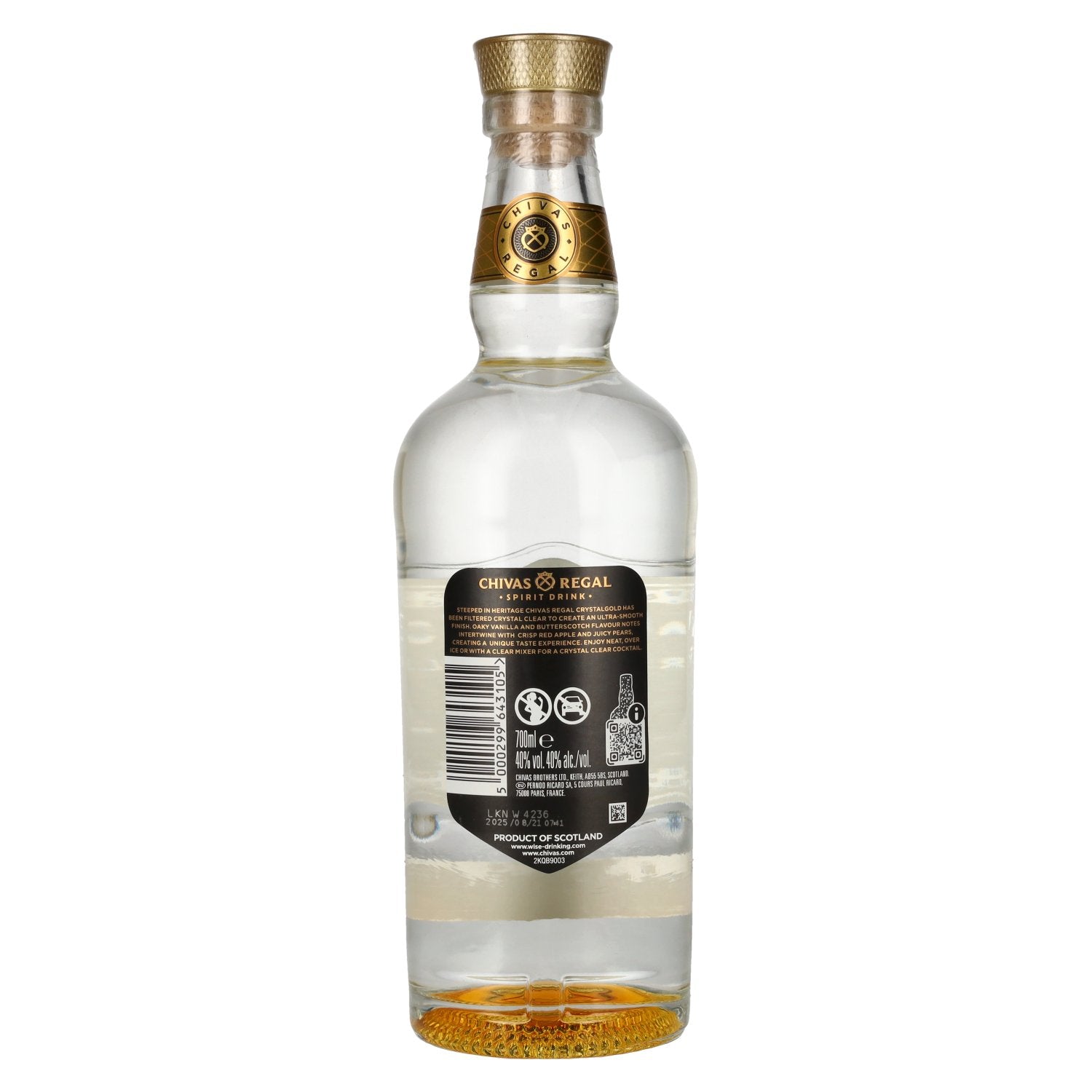 Chivas Regal CRYSTALGOLD Ultra Smooth Gedistilleerde drank 40% Vol. 0,7l