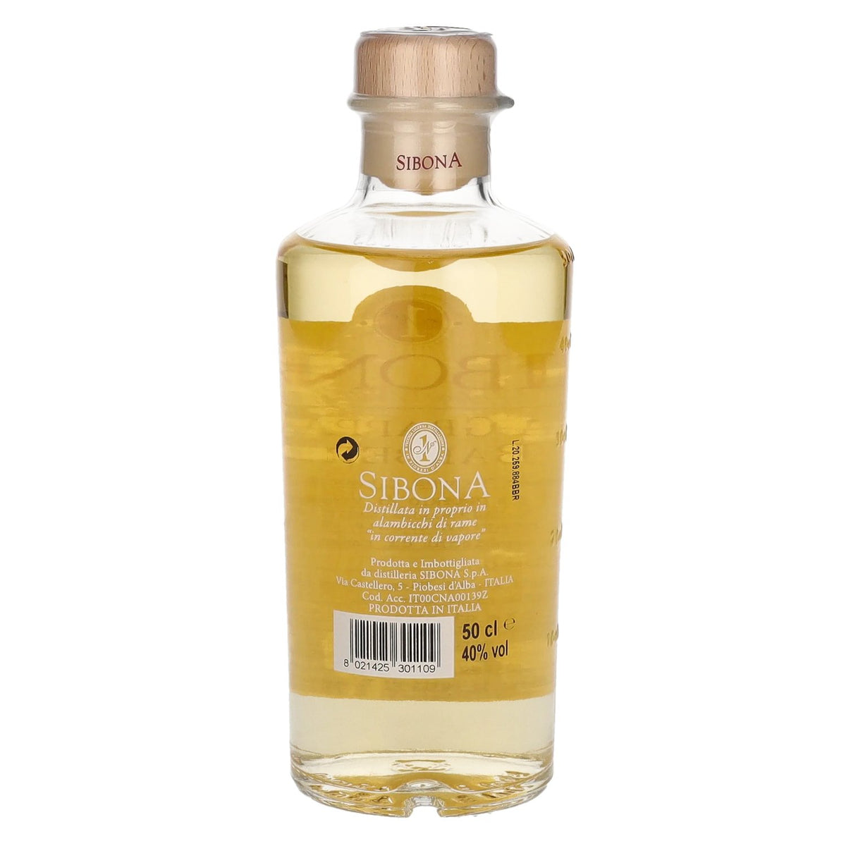 Sibona La Grappa di BARBERA 40% vol. 0,5 l