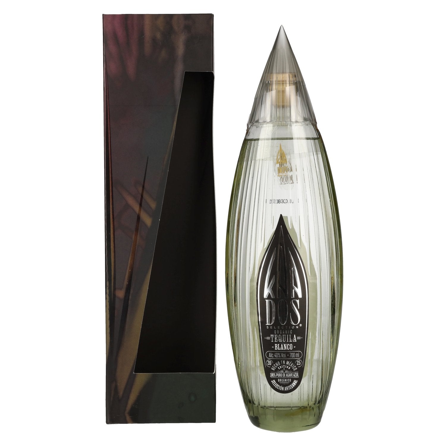 Kaa Dos Selection Organic Tequila BLANCO 100% Puro de Agave Azul 40% Vol. 0,7l en boîte cadeau