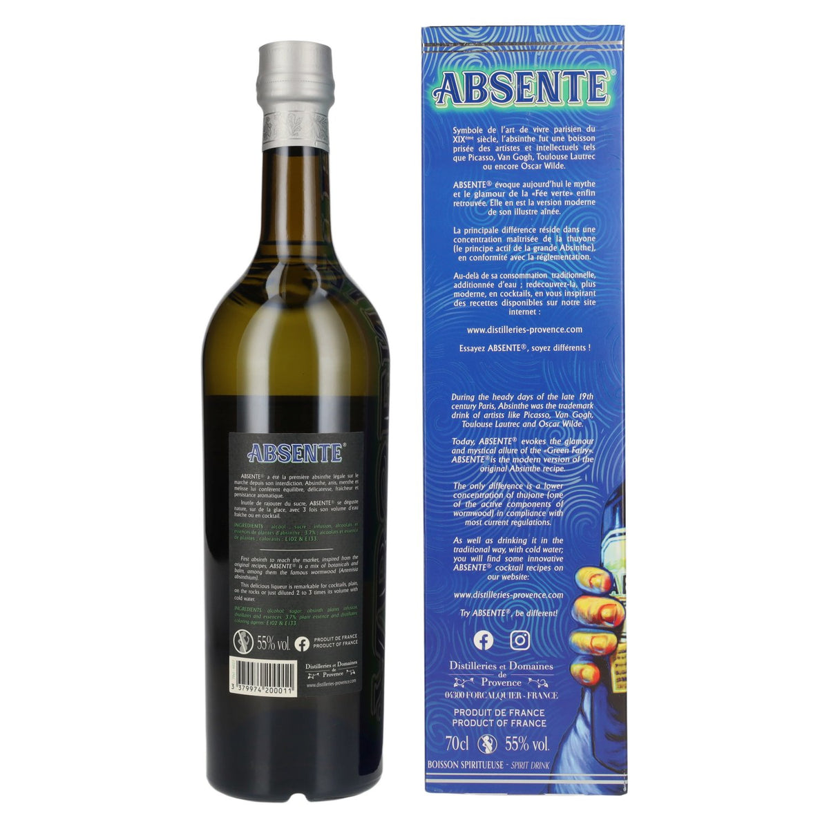 Absente Absinthe 55% Vol. 0,7l in Geschenkbox