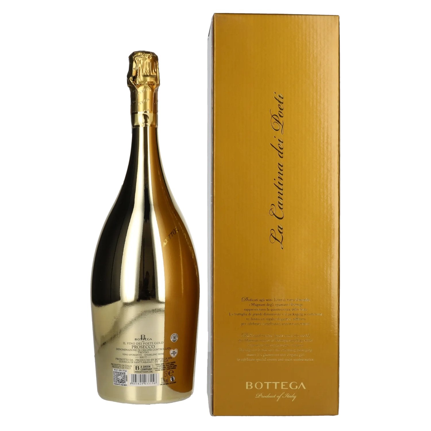 Bottega GOLD Prosecco Brut Millesimato DOC 2024 11% Vol. 1,5l in Geschenkbox