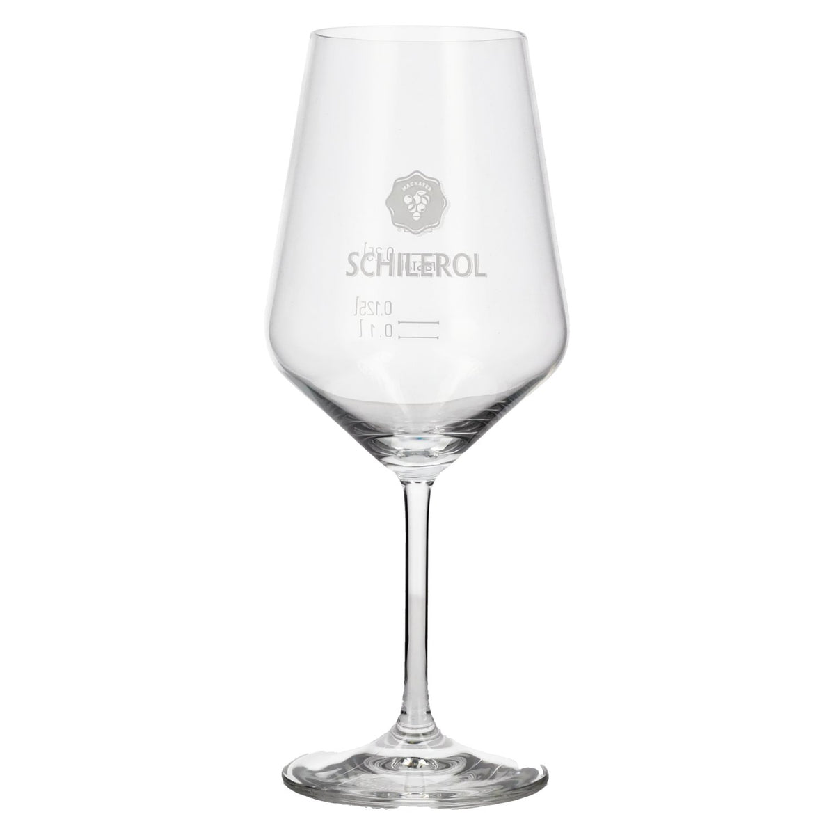 Schilerol wine glass with measurement markings