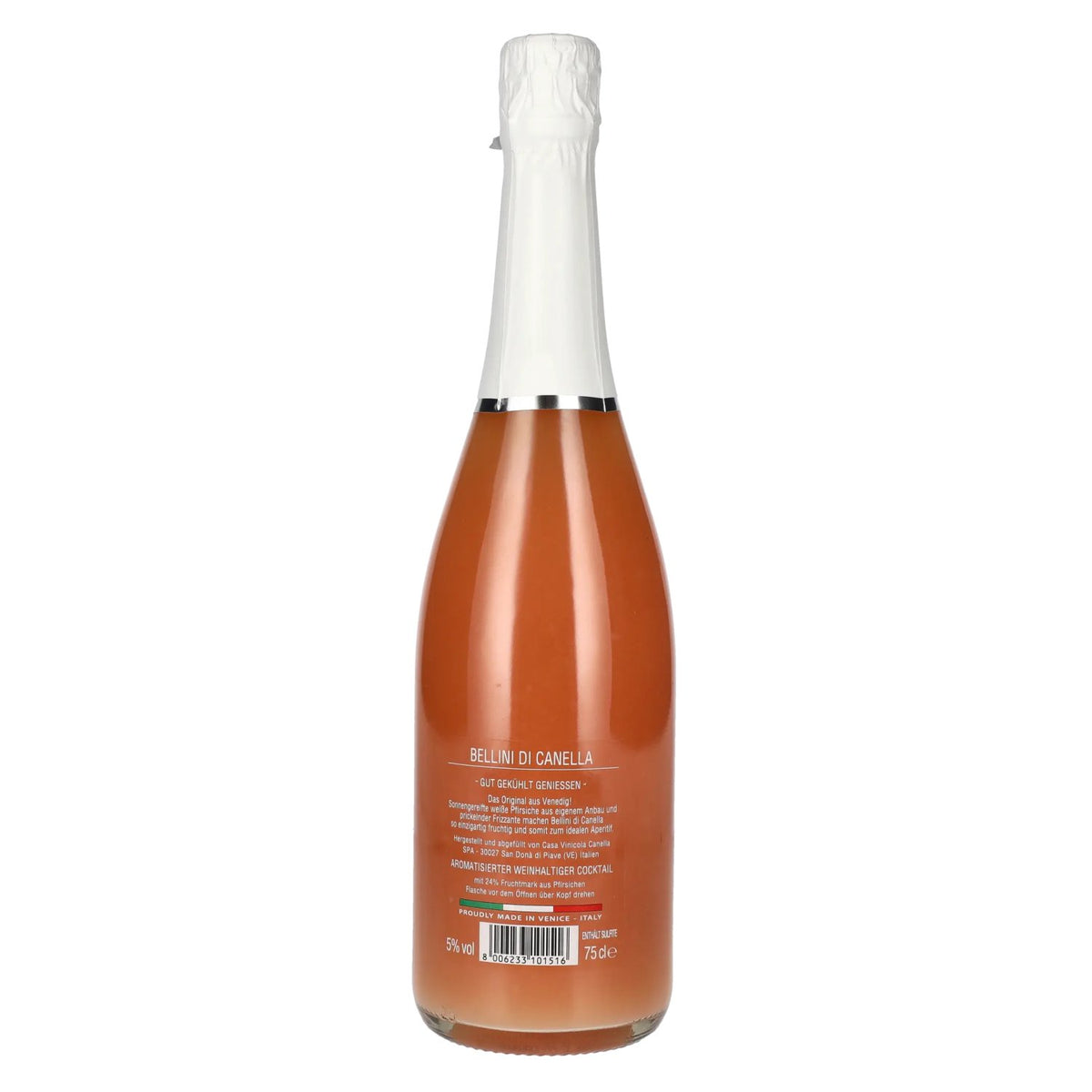 Canella Bellini – de cocktail uit Venetië 5% vol. 0,75 l