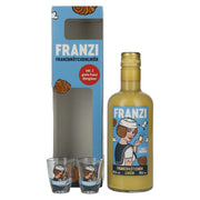 Franzi Franzbrötchen Likör 15% Vol. 0,5l in Geschenkbox mit 2 Shotgläser