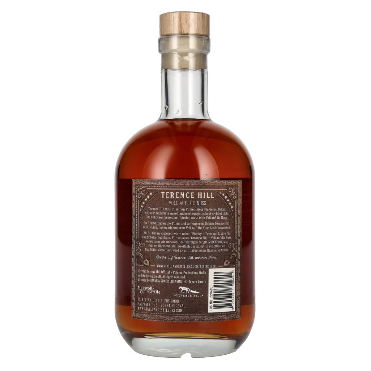 Terence Hill THE HERO Voll Auf Die Nuss hazelnootlikeur 21% vol. 0,7 l