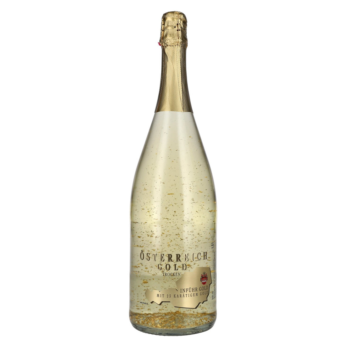 Österreich Gold - mit 23 Karat Blattgold 9,5% Vol. 1,5l