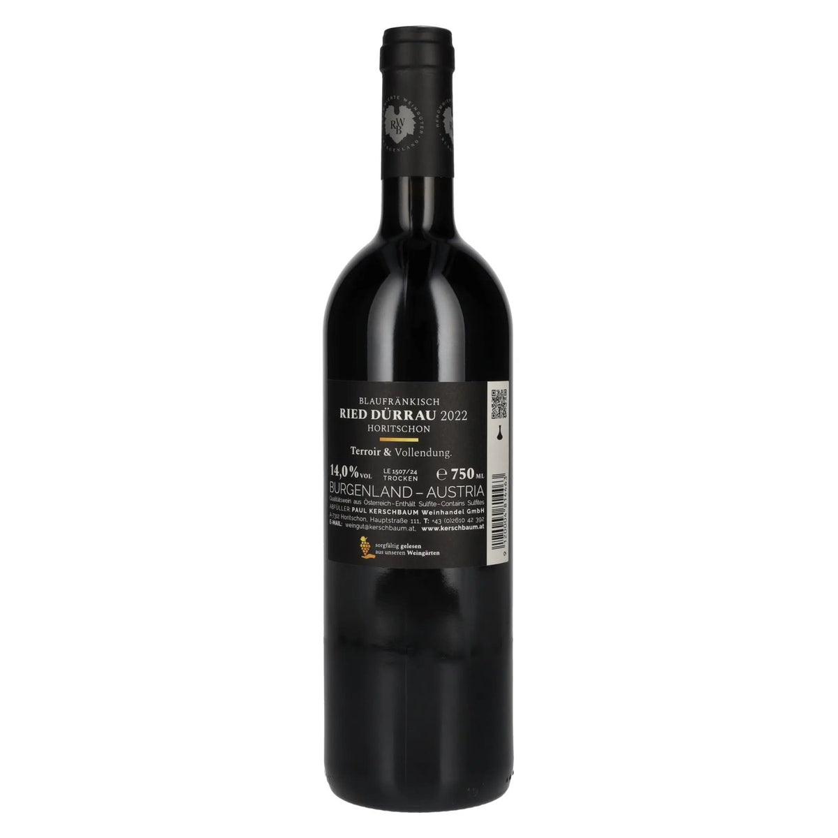 Kerschbaum Blaufränkisch Ried Dürrau 2022 14% ABV 0.75 l