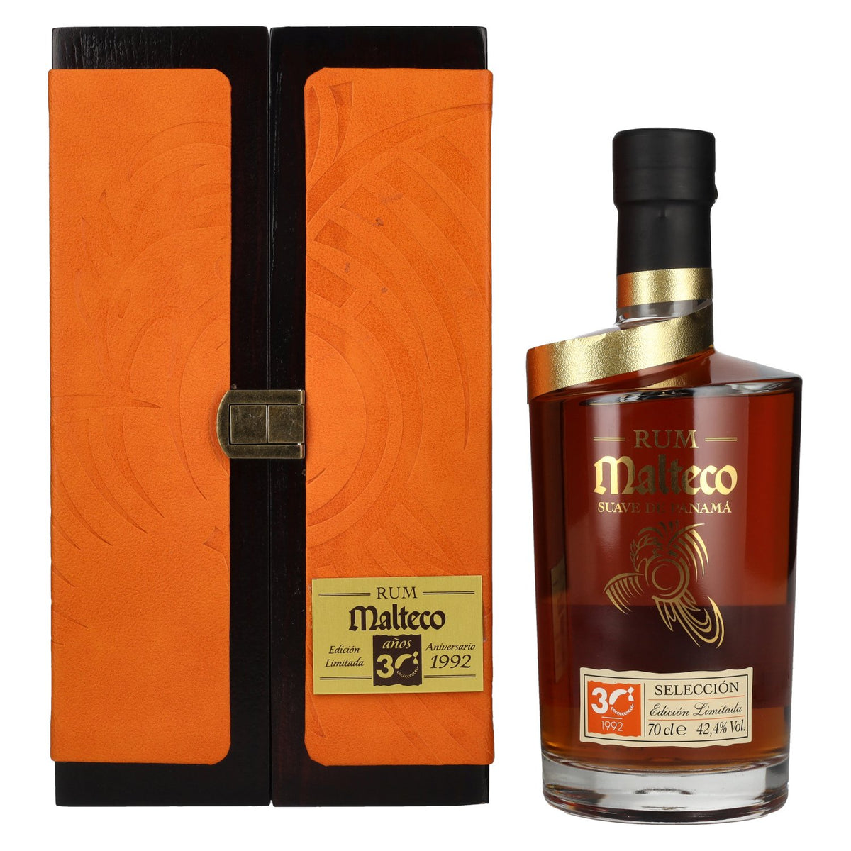 Ron Malteco 30 Años SELECCIÓN Edición Limitada Aniversario 1992 42,4% Vol. 0,7l in Holzkiste