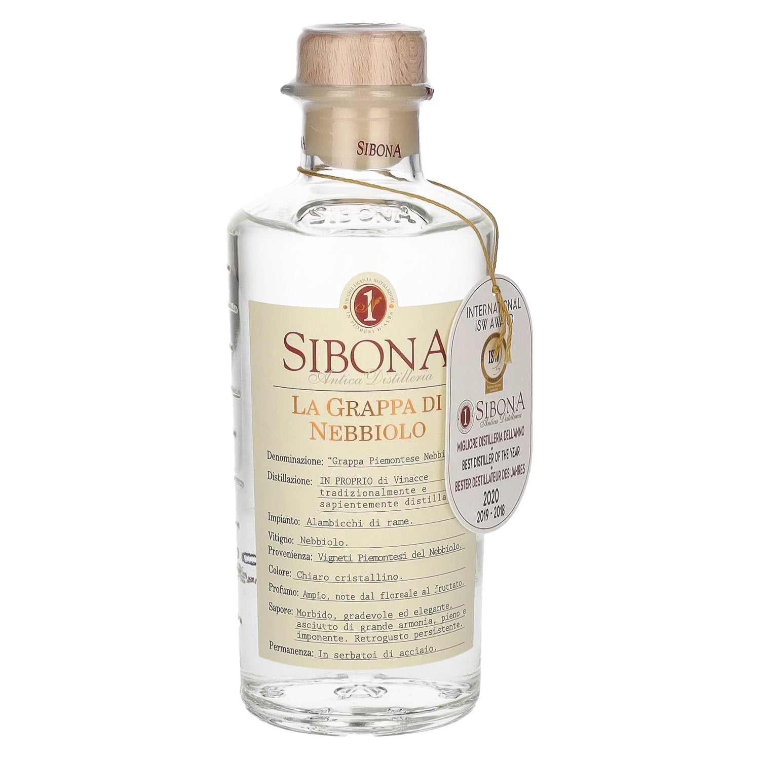 Sibona La Grappa di NEBBIOLO 40% vol. 0,5l