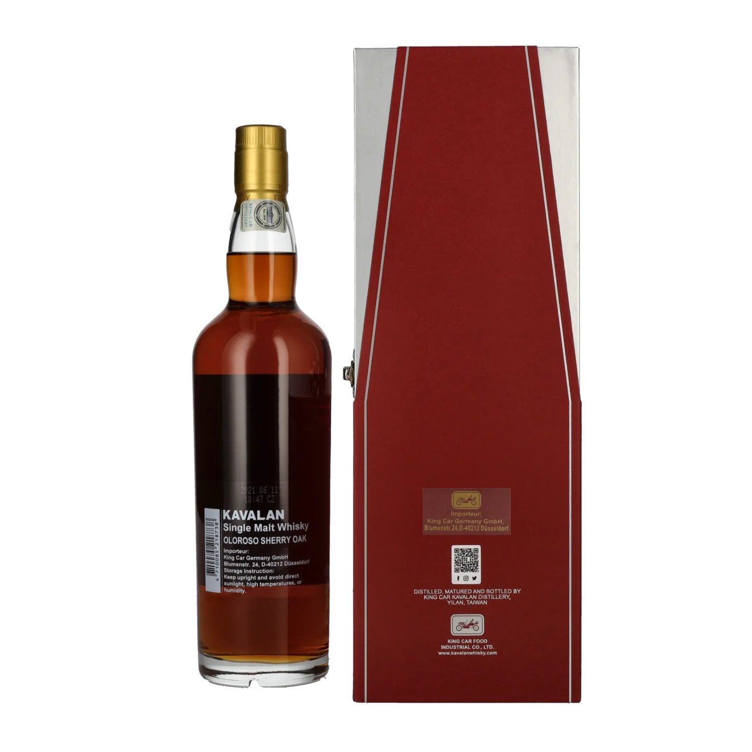 Kavalan OLOROSO SHERRY OAK Single Malt Whisky 46% Vol. 0,7l in geschenkverpakking