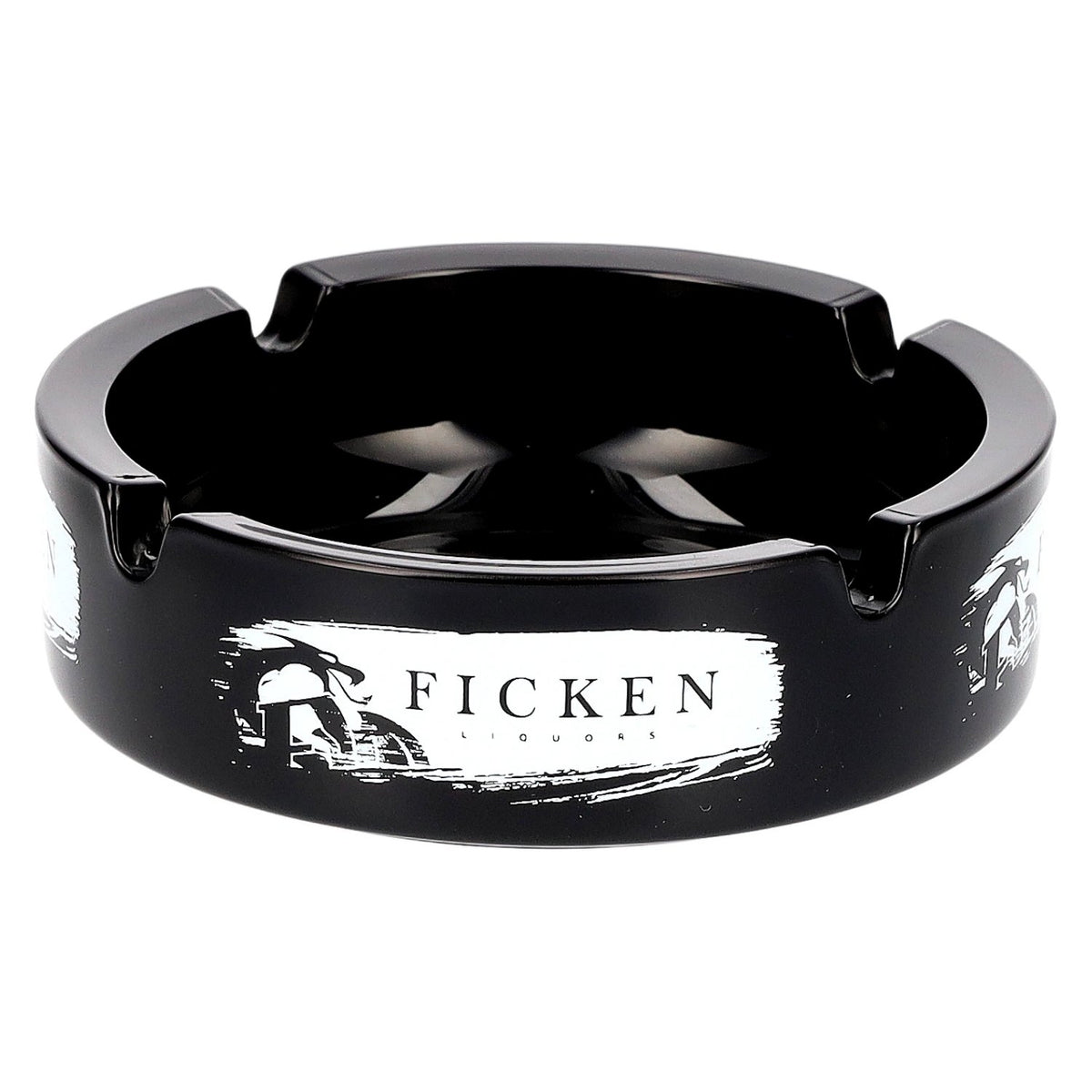 Ficken Liquors asbak, zwart