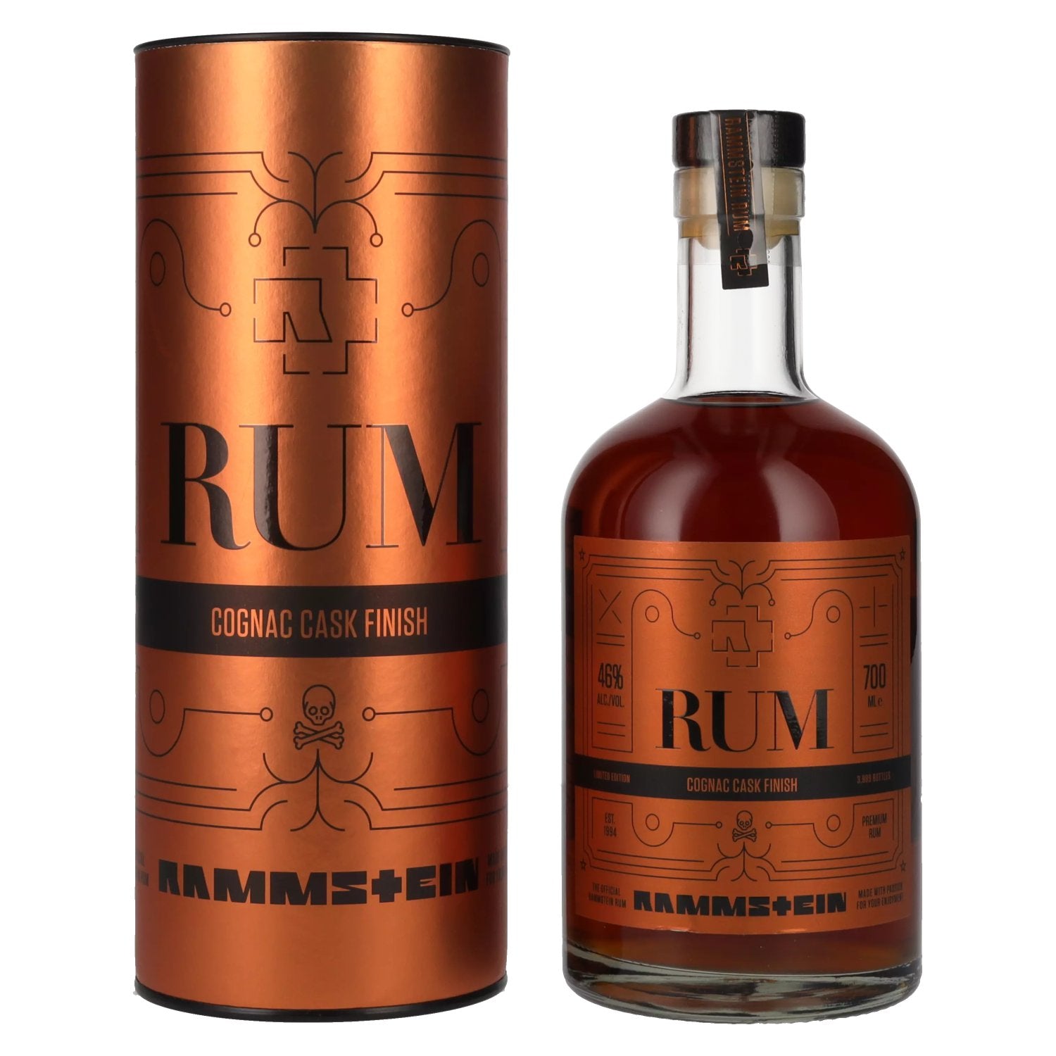 Rammstein Rum Cognac Cask Finish Limited Edition 46% Vol. 0,7l in gift box