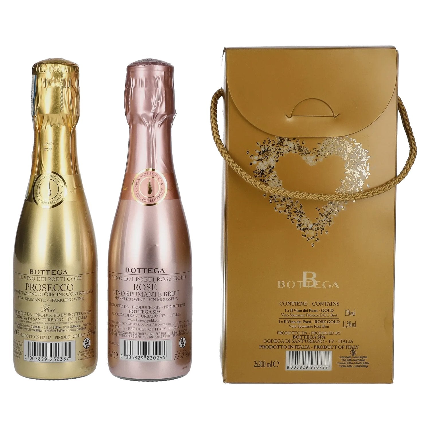 Bottega Glamour Set 11,3% Vol. 2x0,2l in Geschenkbox