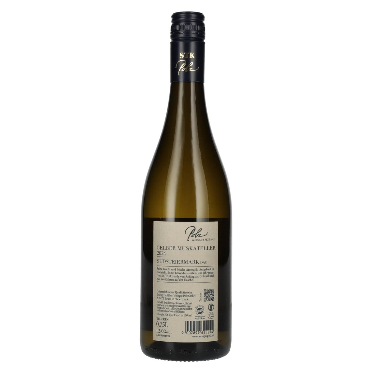 Polz Muscat jaune de Styrie du Sud DAC 2024 12 % vol. 0,75 l