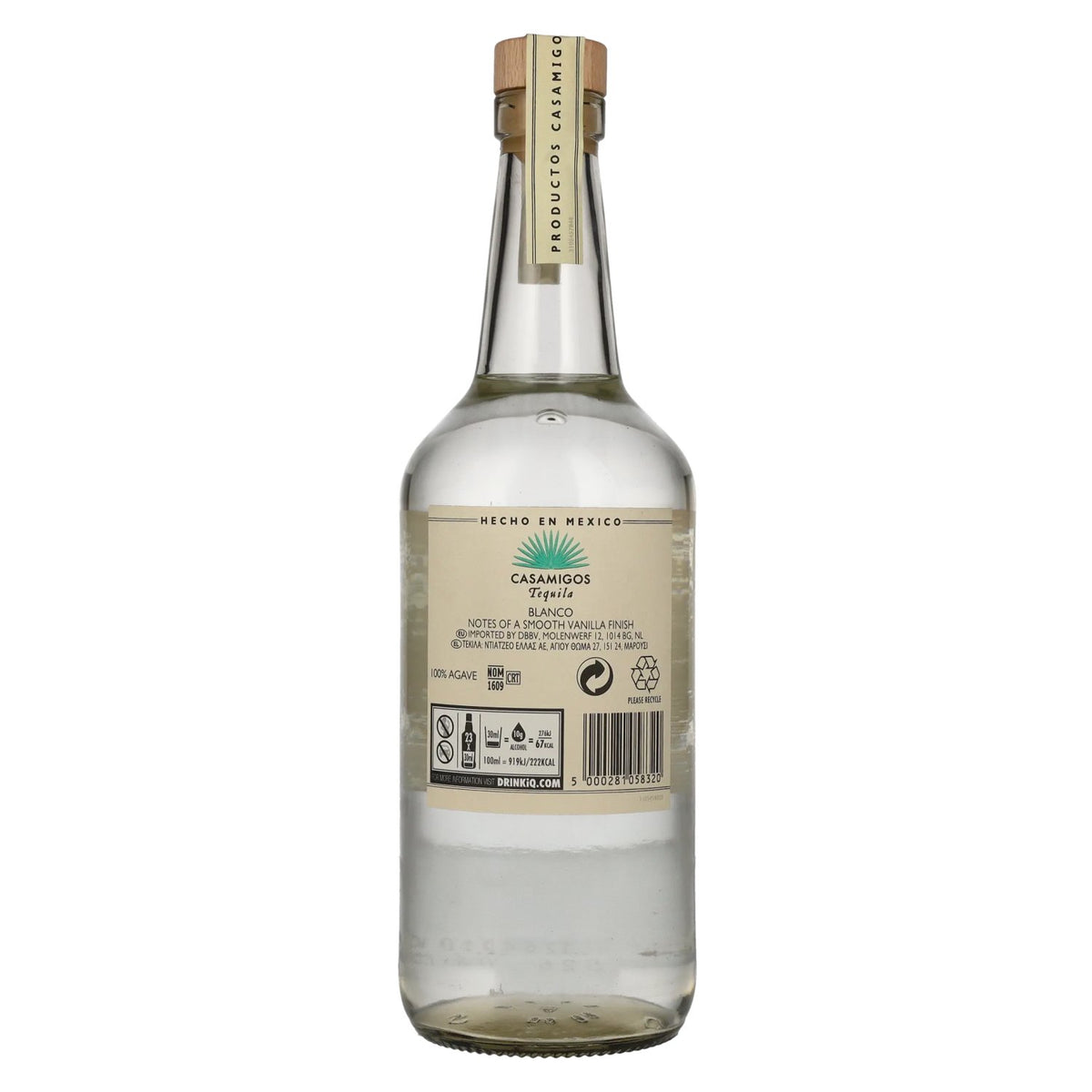 Tequila Casamigos Blanco 100 % agave bleu, 40 % vol., 0,7 l