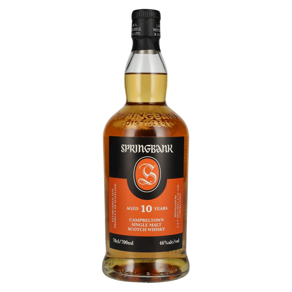 Springbank 10 ans d'âge, whisky single malt de Campbeltown, 46 % vol., 0,7 l