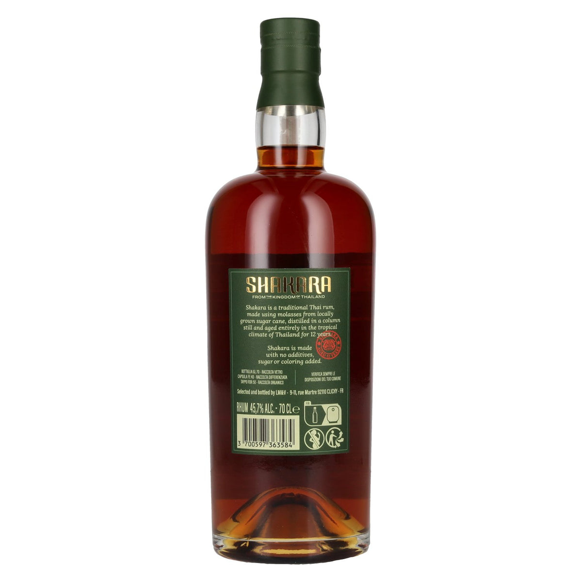 SHAKARA 12 Years Old Thailand Rum 45,7% Vol. 0,7l