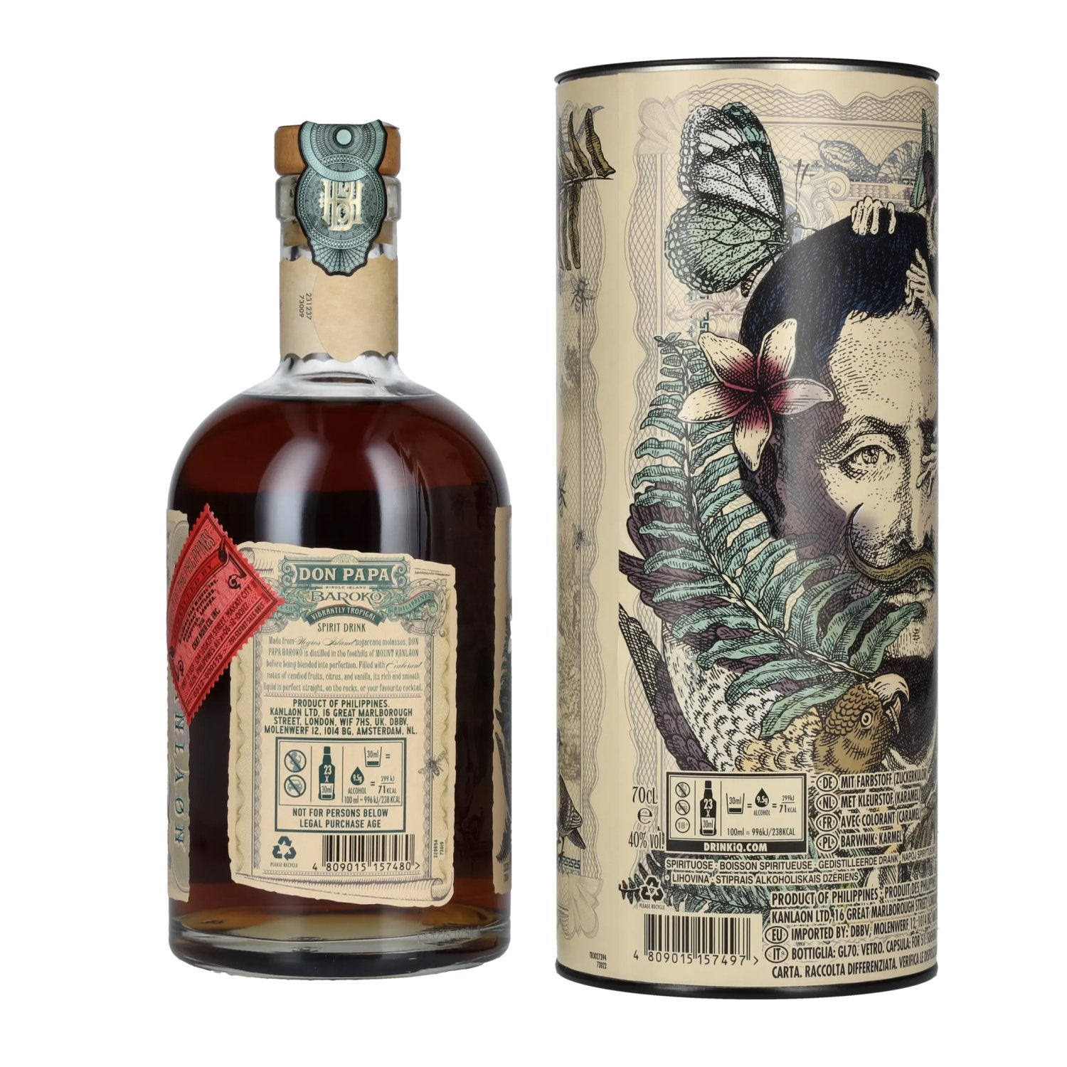 Don Papa BAROKO 40% Vol. 0,7l in Geschenkbox