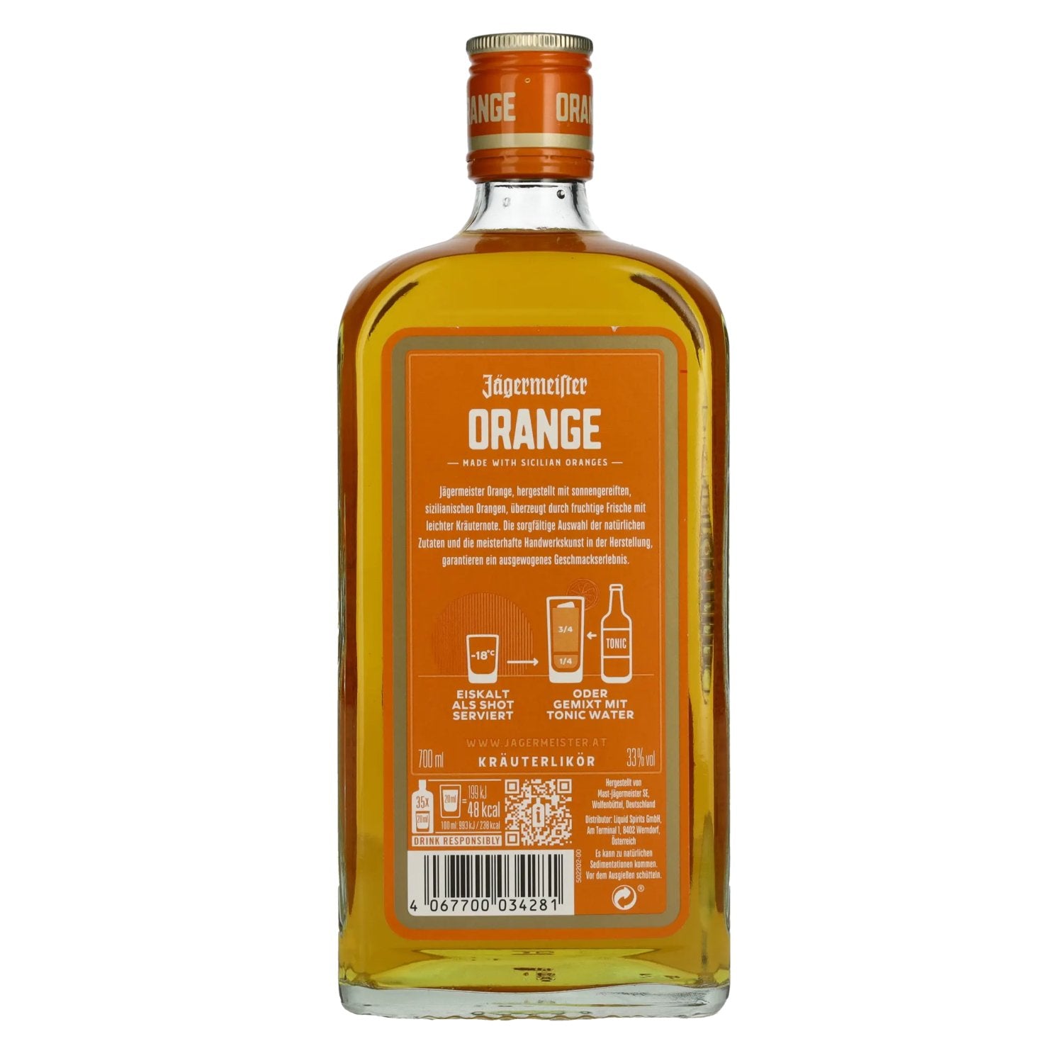 Jägermeister Orange 33% Vol. 0,7l