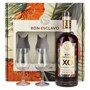 Ron Esclavo XO Ron Dominicana 42% Vol. 0,7l in Geschenkbox mit 2 Gläser