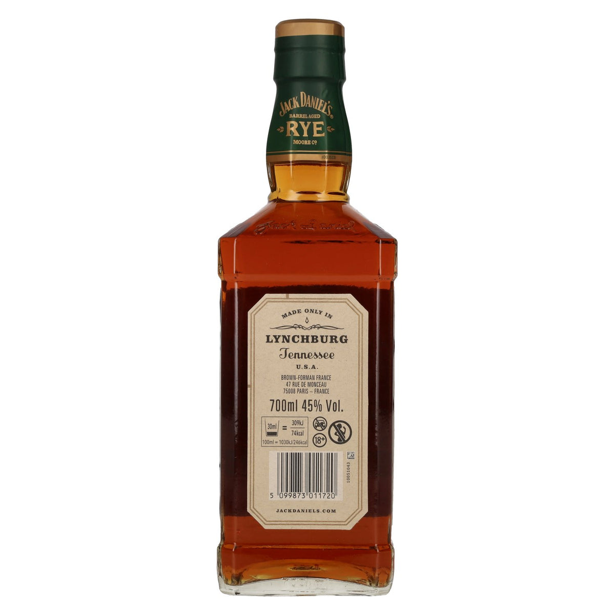 Jack Daniel's Tennessee RYE Straight Rye Whisky 45% ABV 0.7l