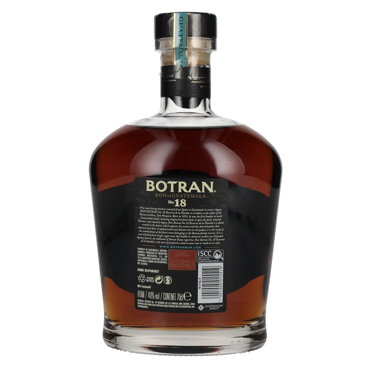 Botran Ron Añejo No. 18 Reserva de la Familia 40% Vol. 0,7l