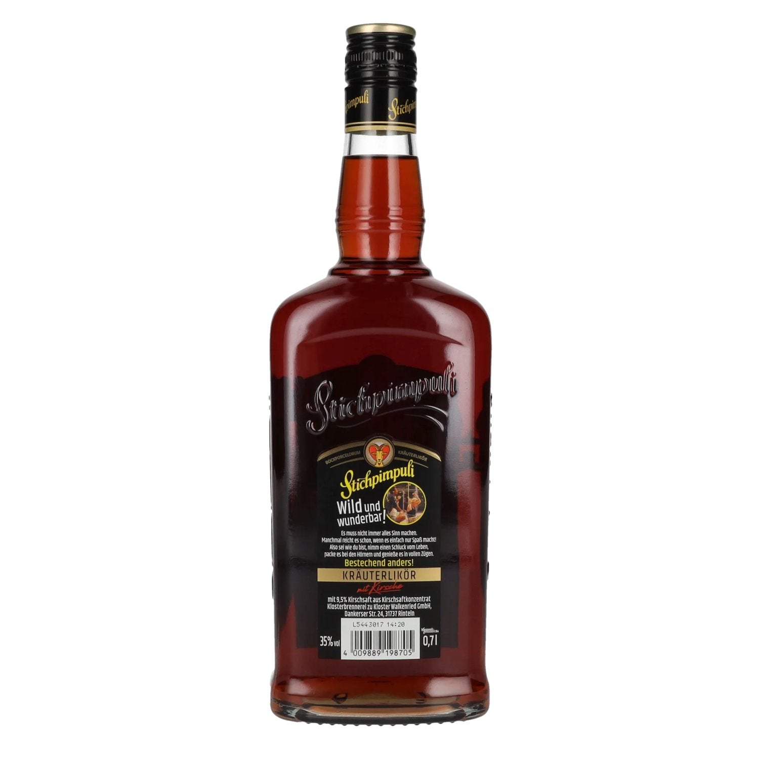 Stichpimpuli Bockforcelorum kruidenlikeur met kers 35% vol. 0.7l