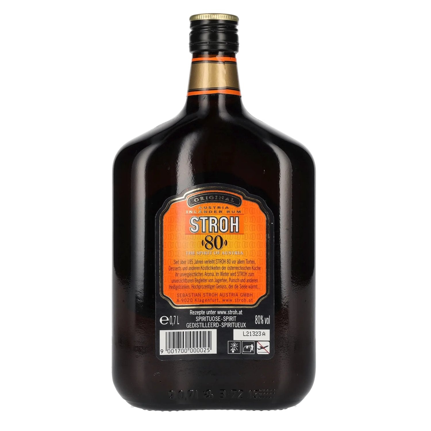 Stroh 80 Original Austria Inländer Rum 80% Vol. 0,7l