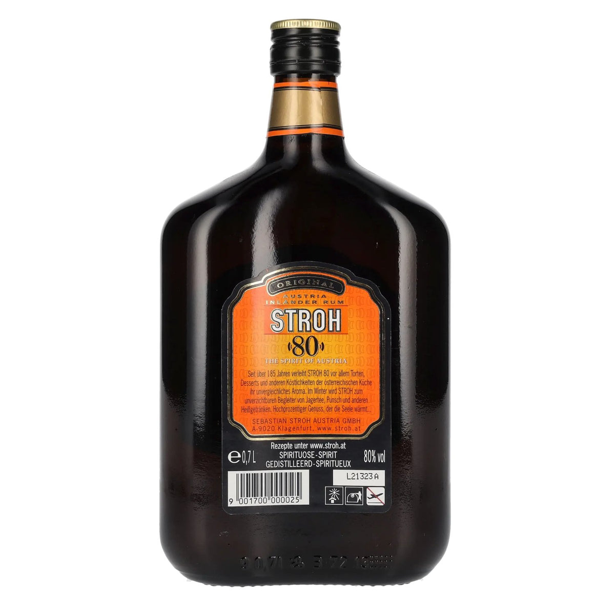 Stroh 80 Original Austria Inländer Rum 80% vol. 0,7 l