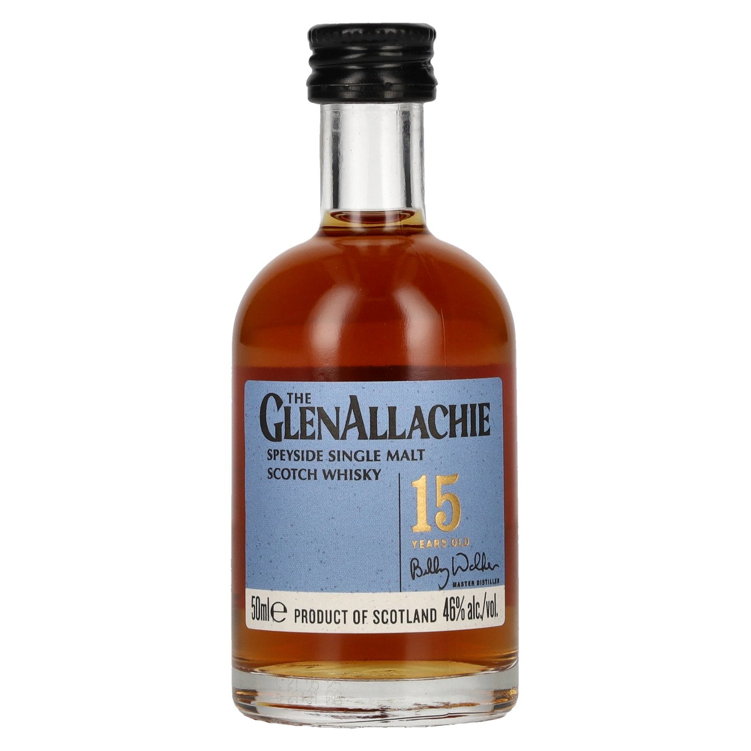 The GlenAllachie 15 Years Old Speyside Single Malt 46% Vol. 0,05l