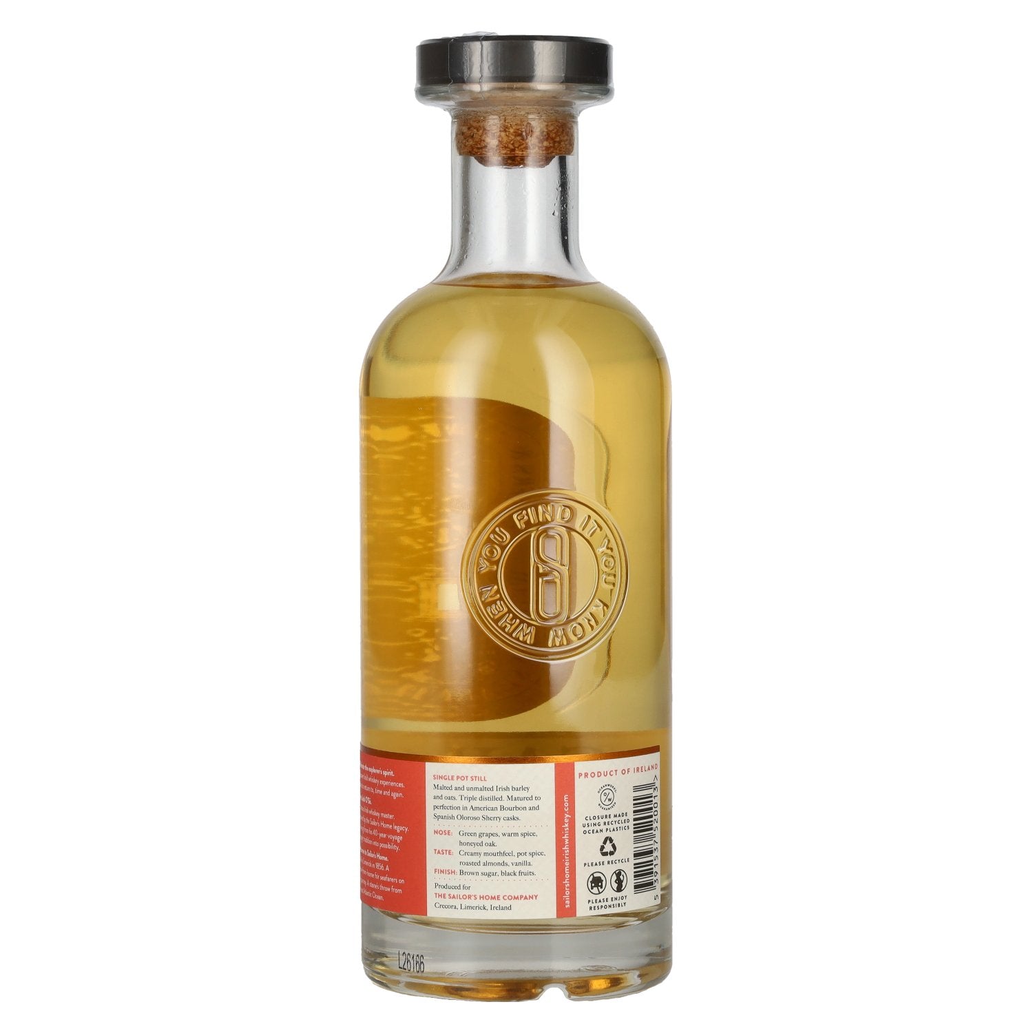 Sailor's Home HAVEN Single Pot Still Irish Whiskey 43% ABV 0.7l