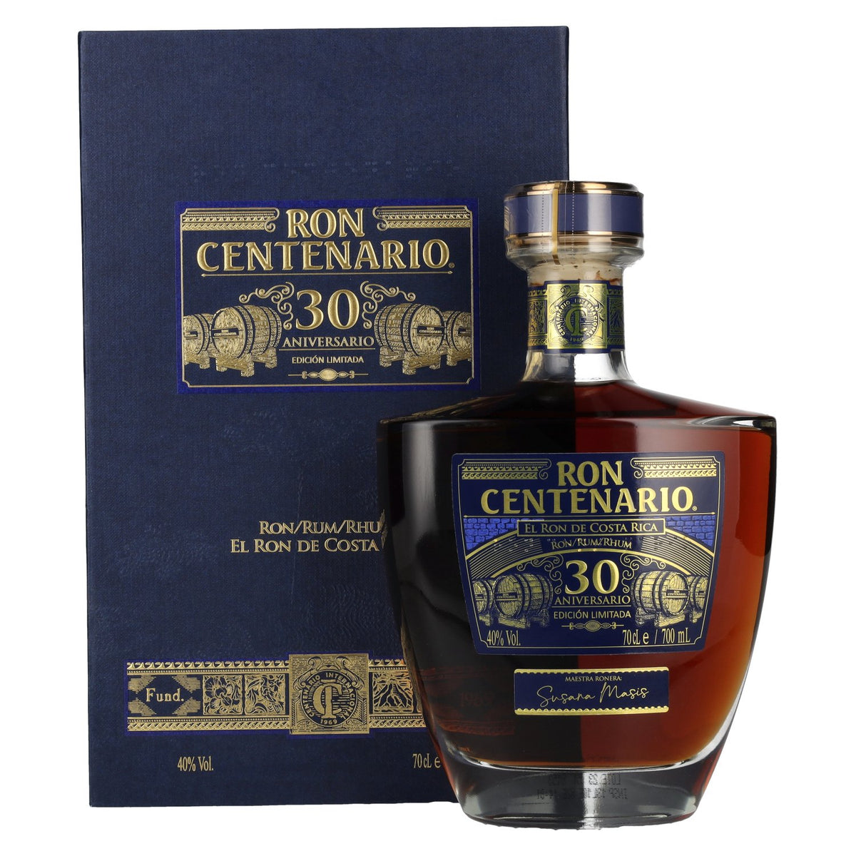 Ron Centenario LIMITED EDITION 30th Anniversary Rum 40% ABV 0.7l in a gift box
