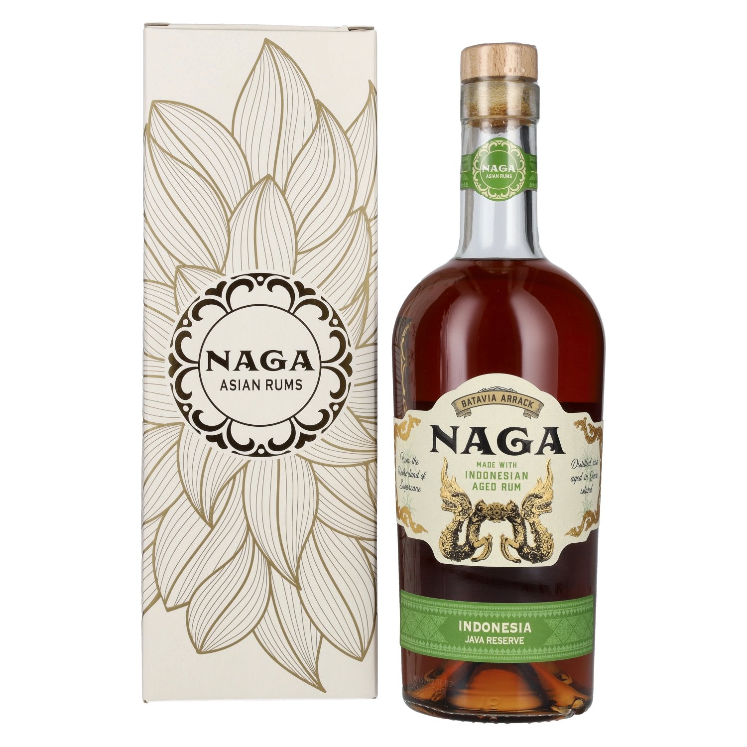 Naga JAVA RESERVE Double Cask Aged 40% Vol. 0,7l en boîte cadeau