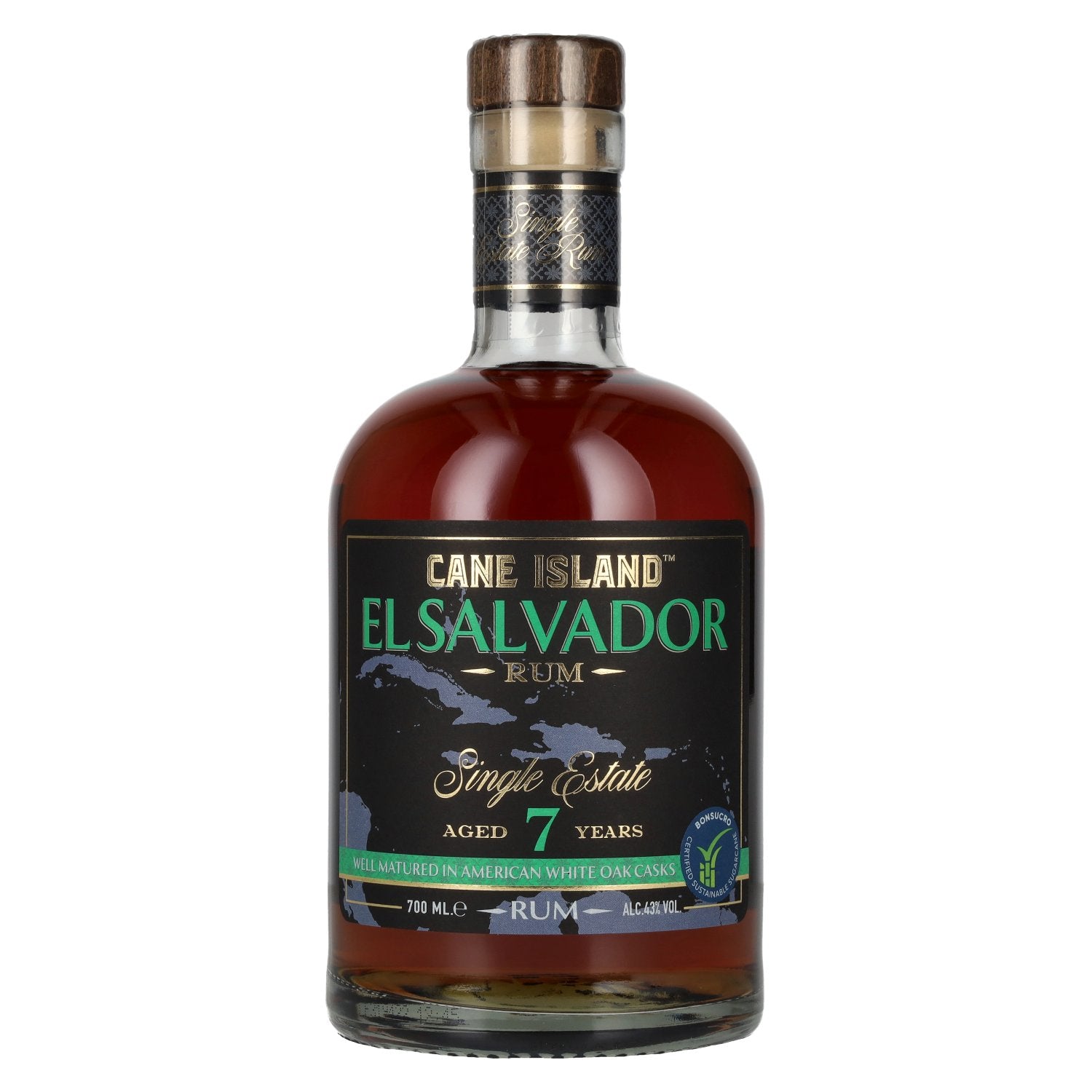 Cane Island EL SALVADOR 7 Years Old Single Estate Rum 43% Vol. 0,7l